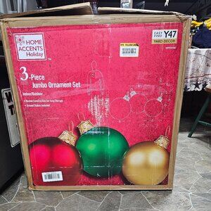 3 piece jumbo ornaments decor